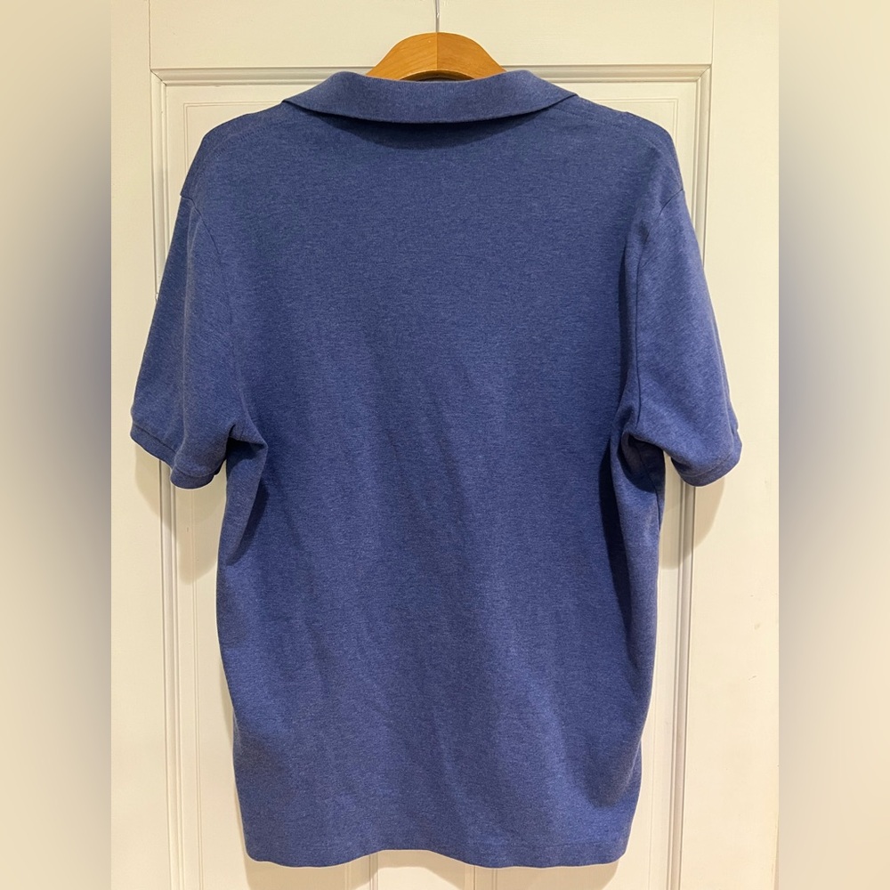 Polo by Ralph Lauren Men's Heather Blue Polo Shirt - Picture 2 of 2